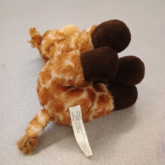 The Petting Zoo Giraffe Realistic Stuffed Animal Beanie Sitting Lovey Plush 9.5" - Picture 6 of 9
